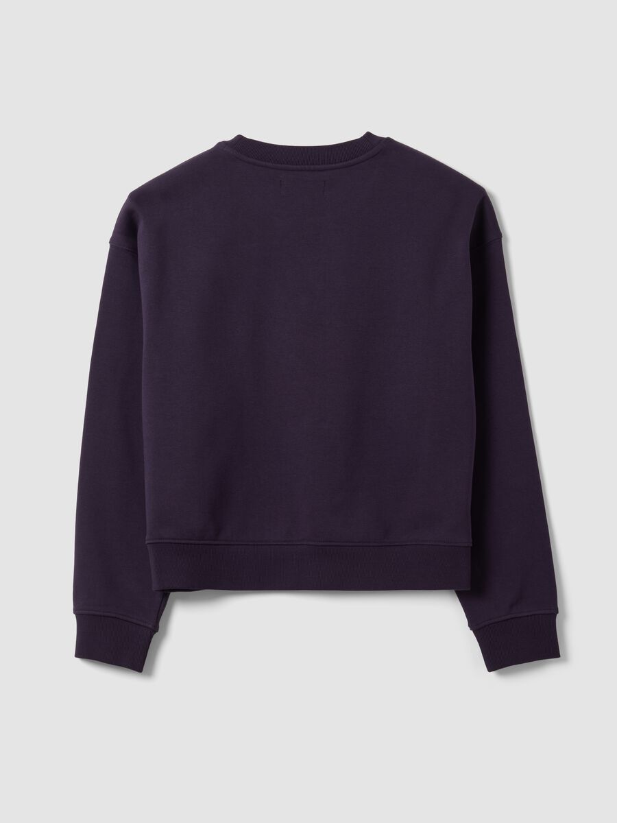 Felpa viola in misto cotone a girocollo regular fit_6