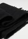 Black Mixed Fabric Scarf_1