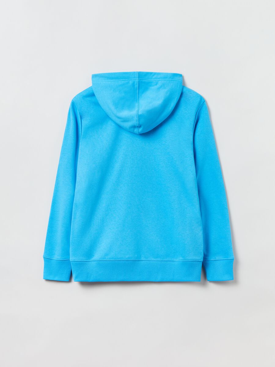 Sweatshirt with hood and logo patch_3
