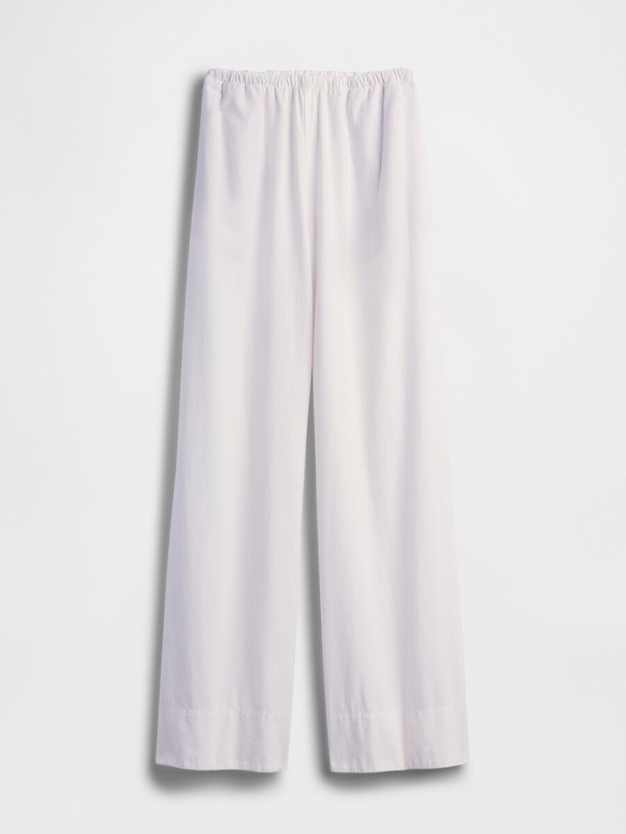 Linen-blend palazzo trousers_5