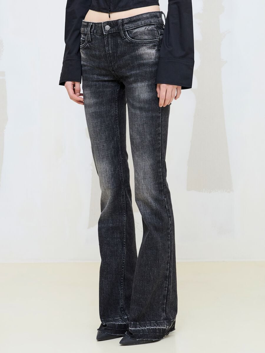 Slim Flare Denim Black Washed_1