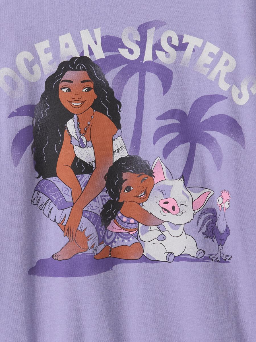 Ocean Sisters Lilac Cotton T-Shirt for Girls_3