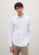 White slim fit stretch fabric shirt_1
