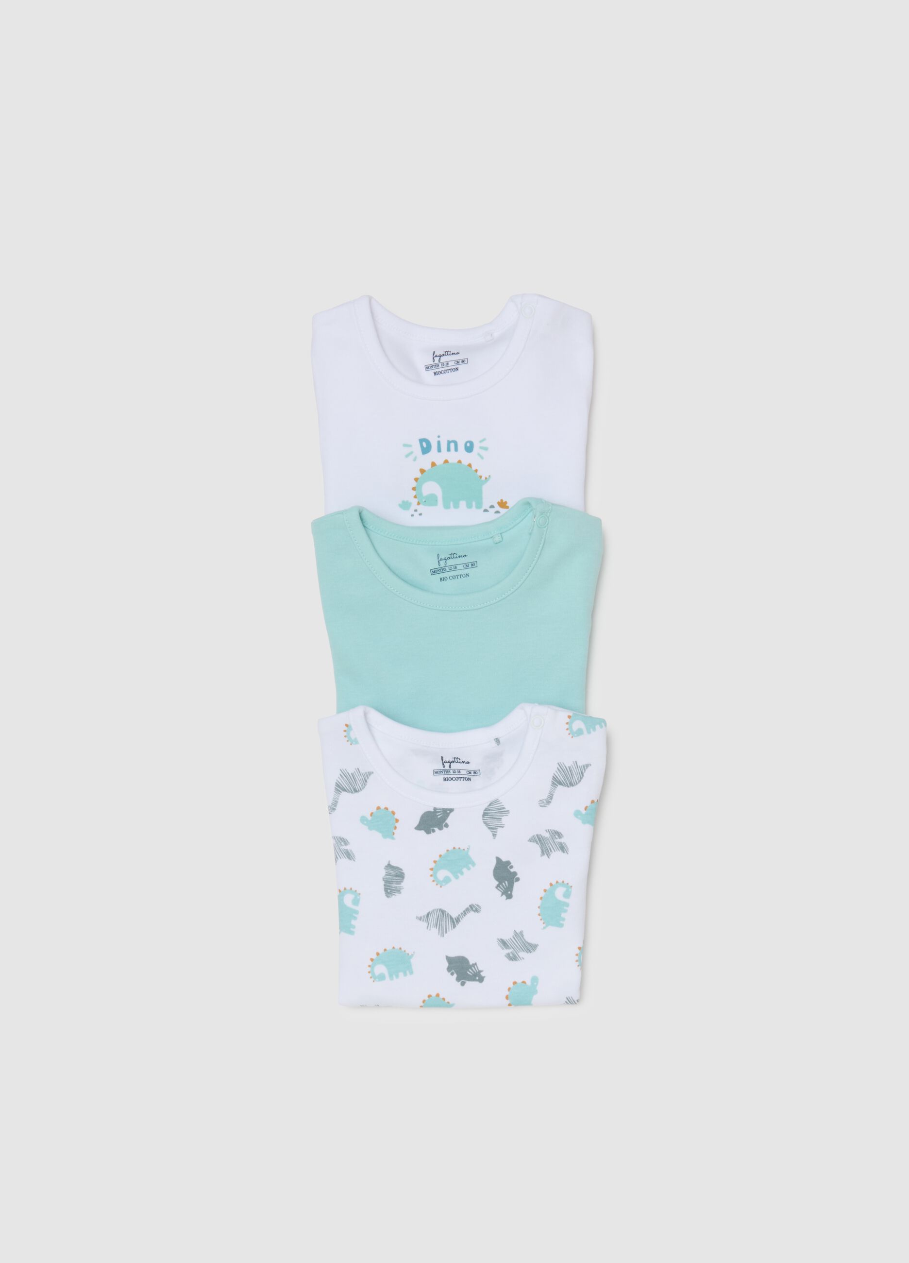 Baby's Multicolour Pure Cotton Bodysuit Set