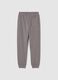 Boys' pure cotton grey joggers regular fit_1