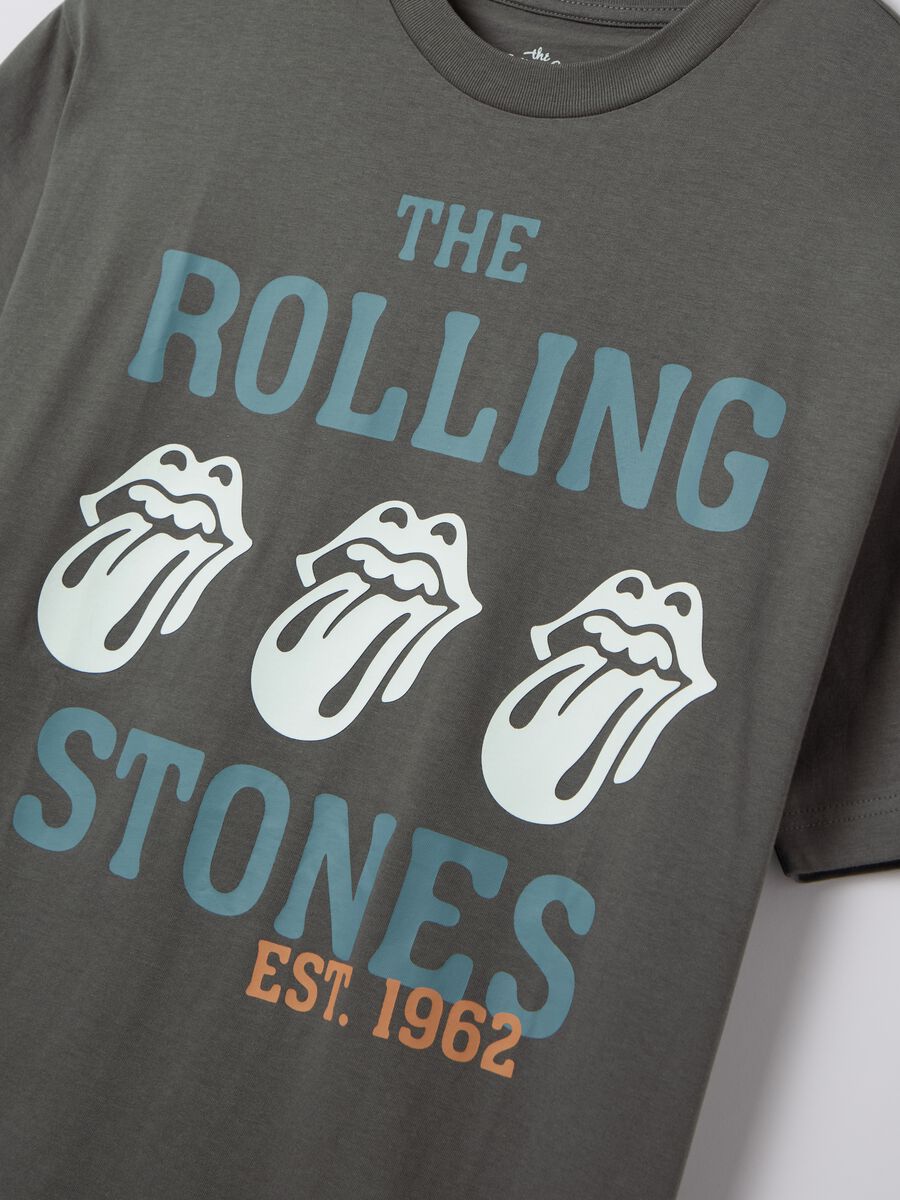 Cotton T-shirt with The Rolling Stones print_5