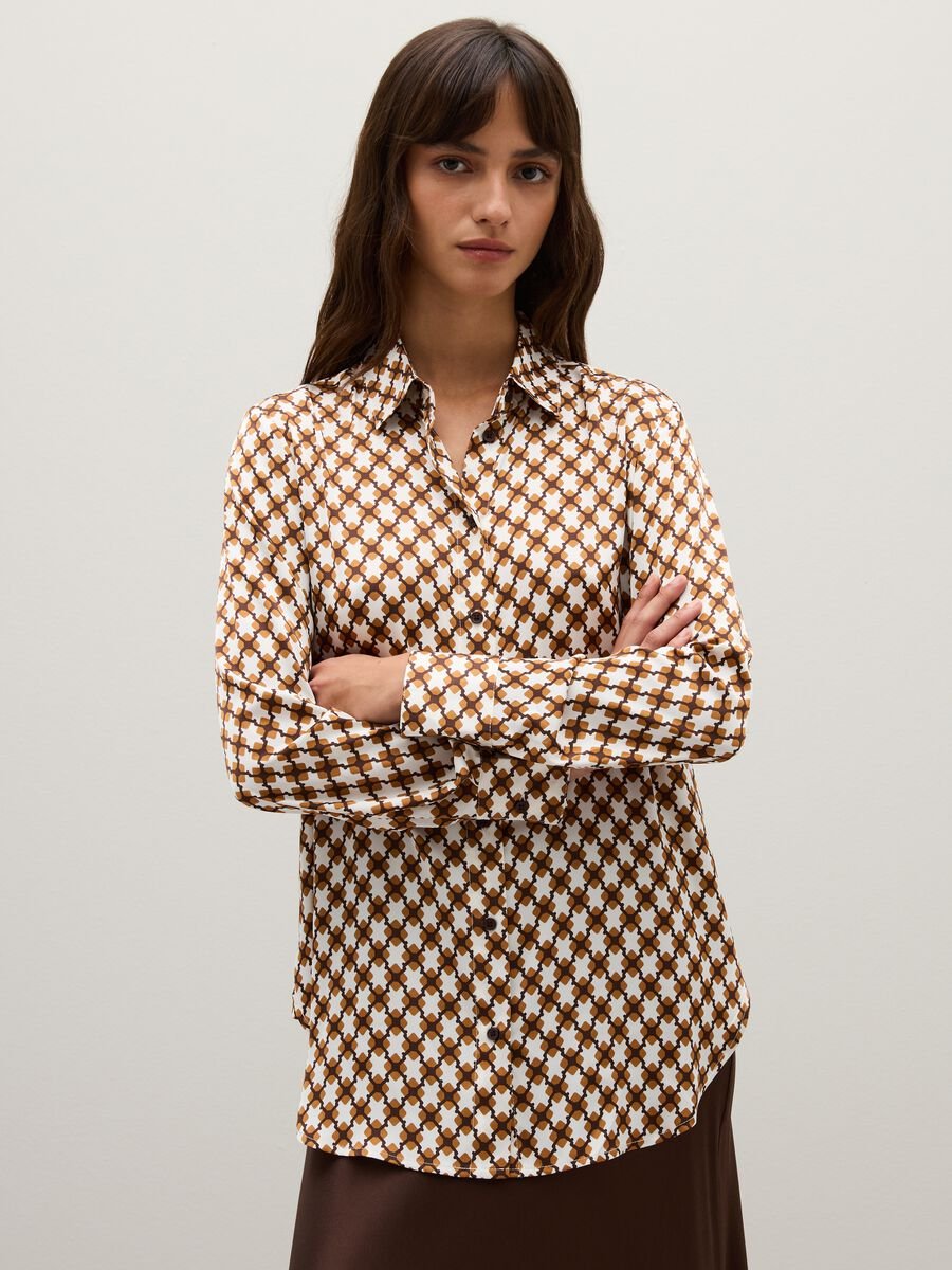 Multicolour long-sleeve regular fit shirt_0
