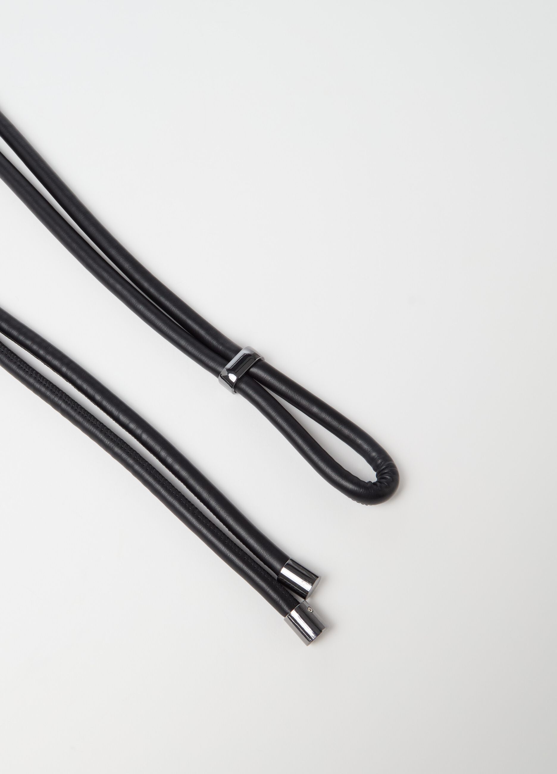 Double thin thread belt