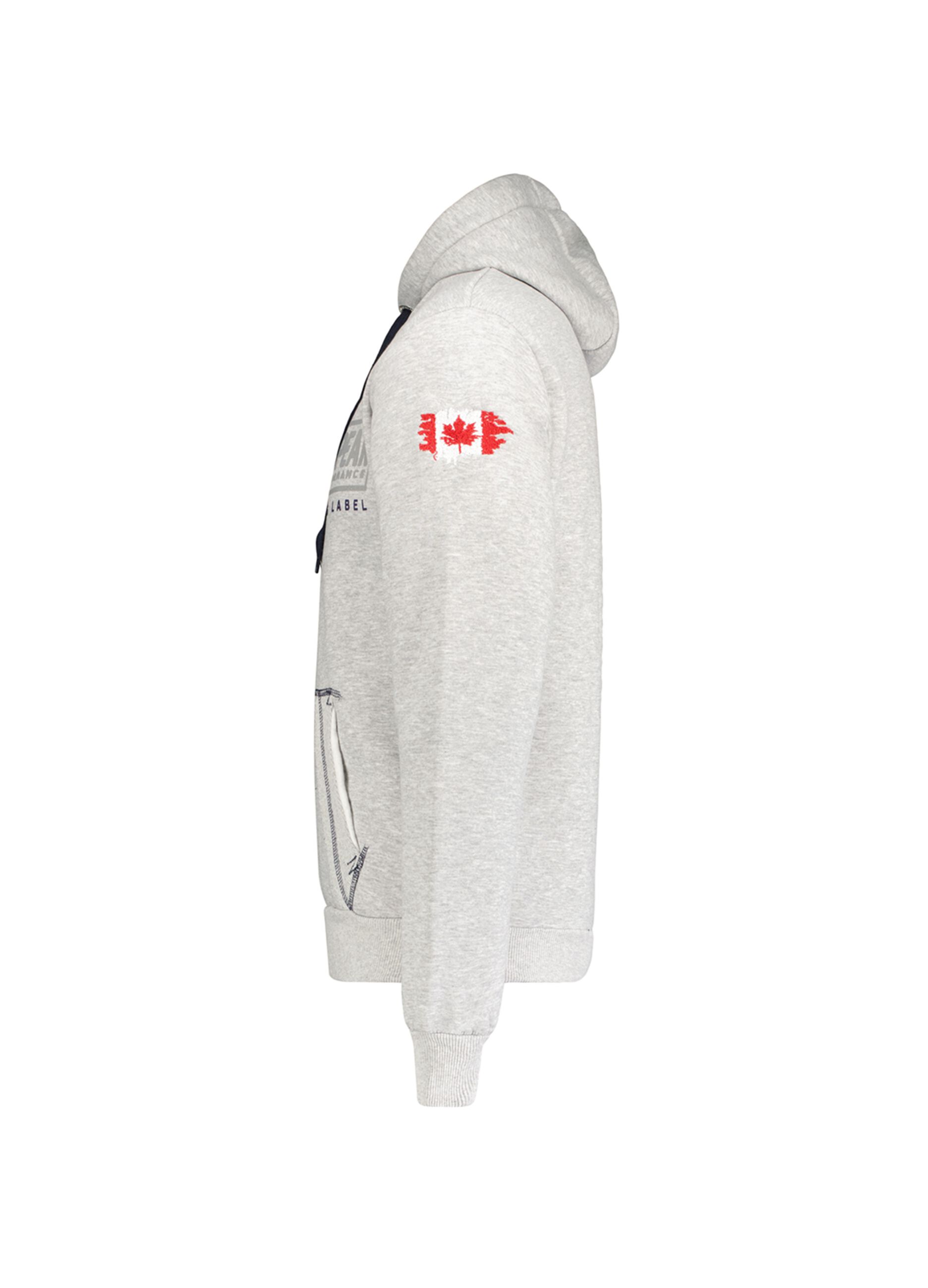 Sweatshirt with hood and Canadian Peak print