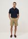 Beige regular-fit pure cotton chino shorts_0
