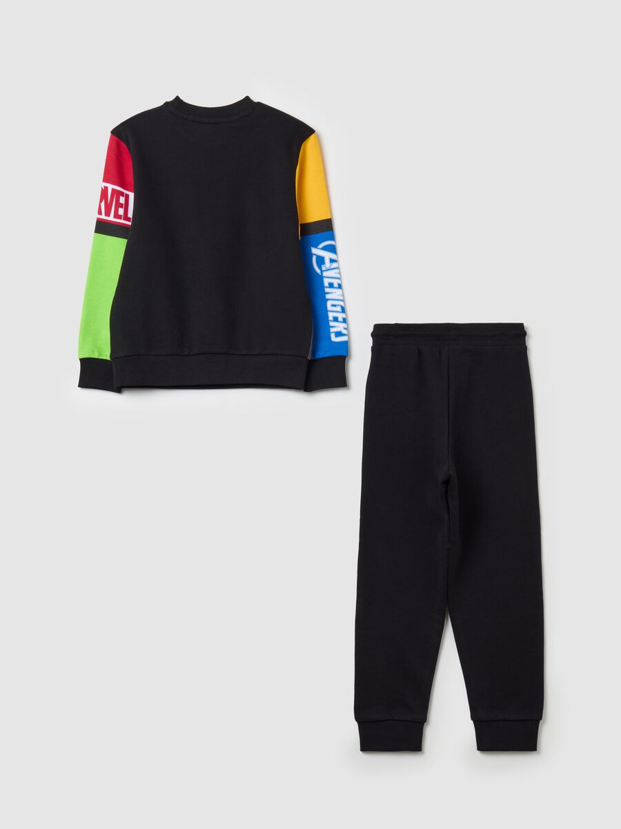 Fleece jogging set with Avengers print_1
