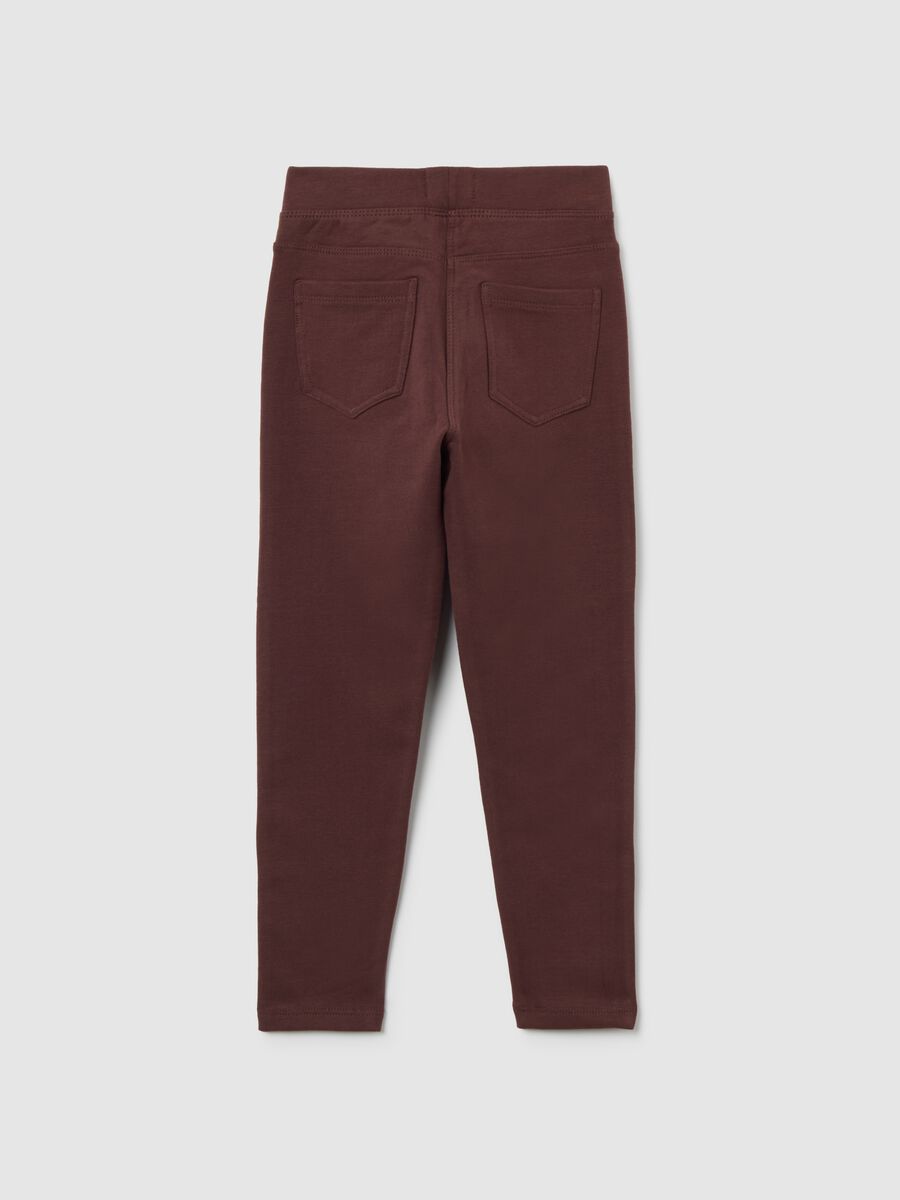 Leggings marroni per bambina_1