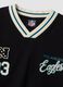 T-shirt nera in puro cotone a tema Philadelphia Eagles relaxed fit_1