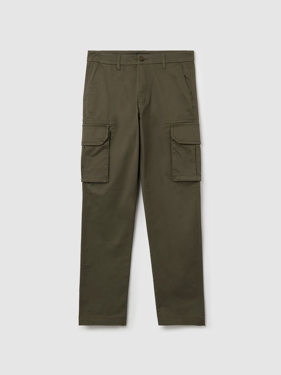 Cargo trousers in stretch cotton_4