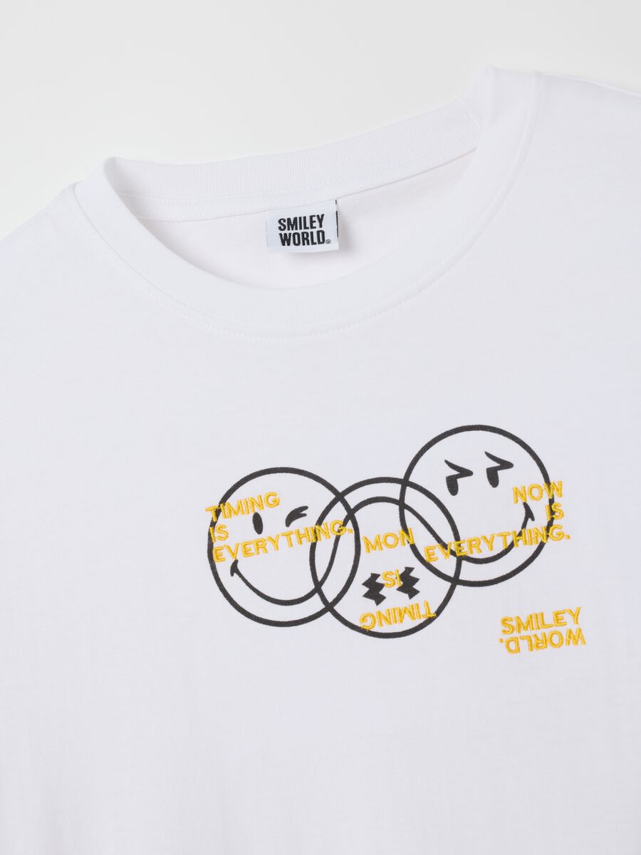 Men's pure cotton white regular fit T-shirt_1