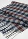 Multicolour Checkered Scarf with Fringes_2