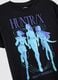 T-shirt nera in puro cotone con stampa K-Pop Demon Hunter oversize fit_5