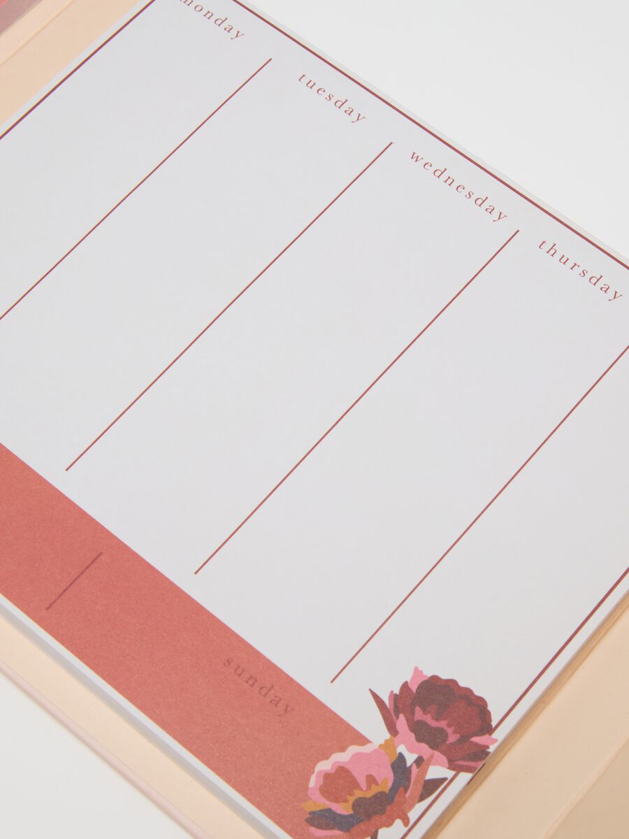 Organizer in carta multicolor con fiori_2