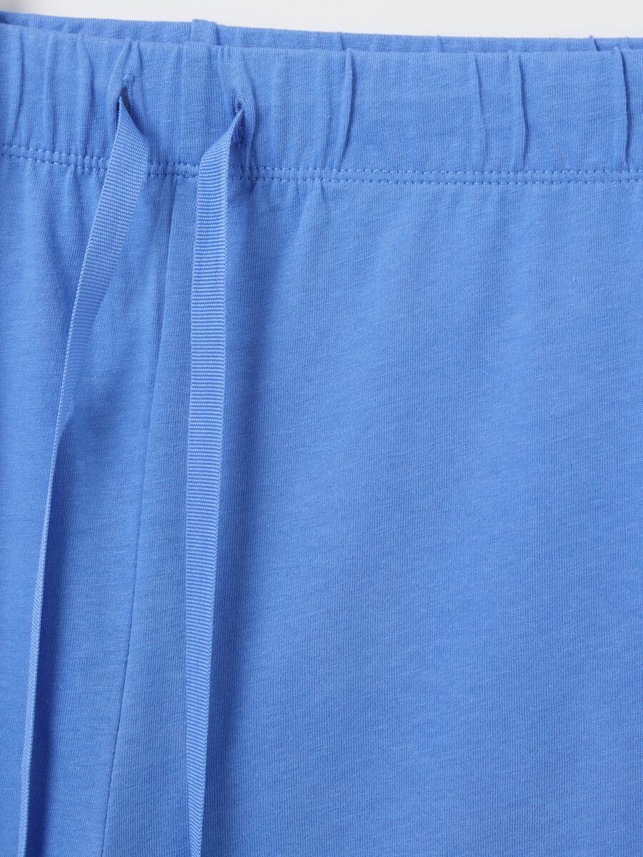 Short pyjamas with hydrangea print_5