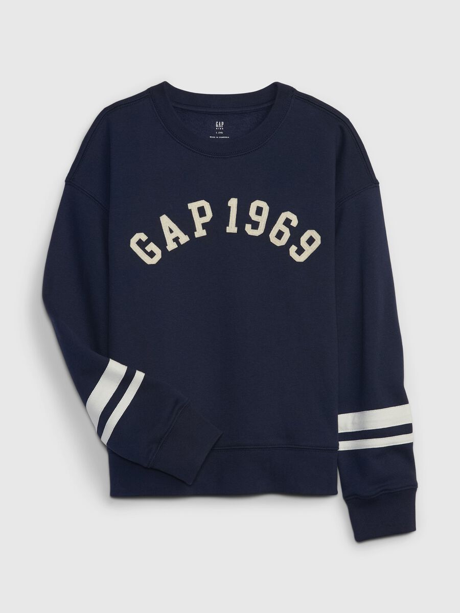 Felpa in French Terry con patch logo_0