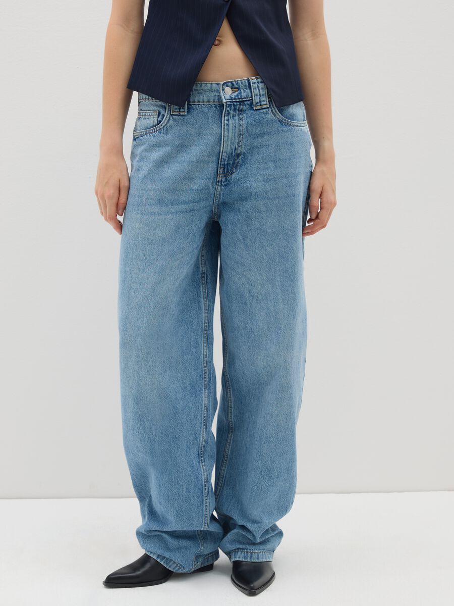 Jeans in puro cotone denim skater_1