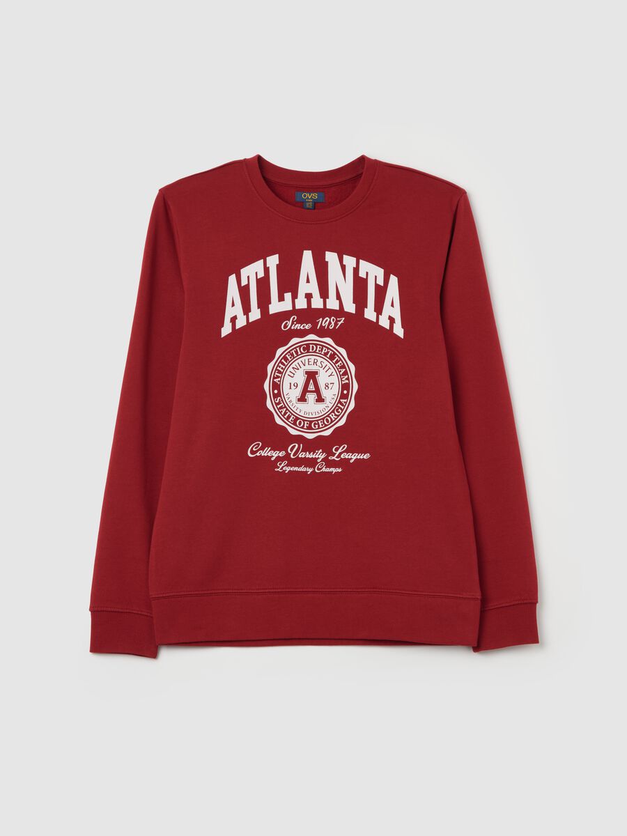 Sweatshirt with college print_3