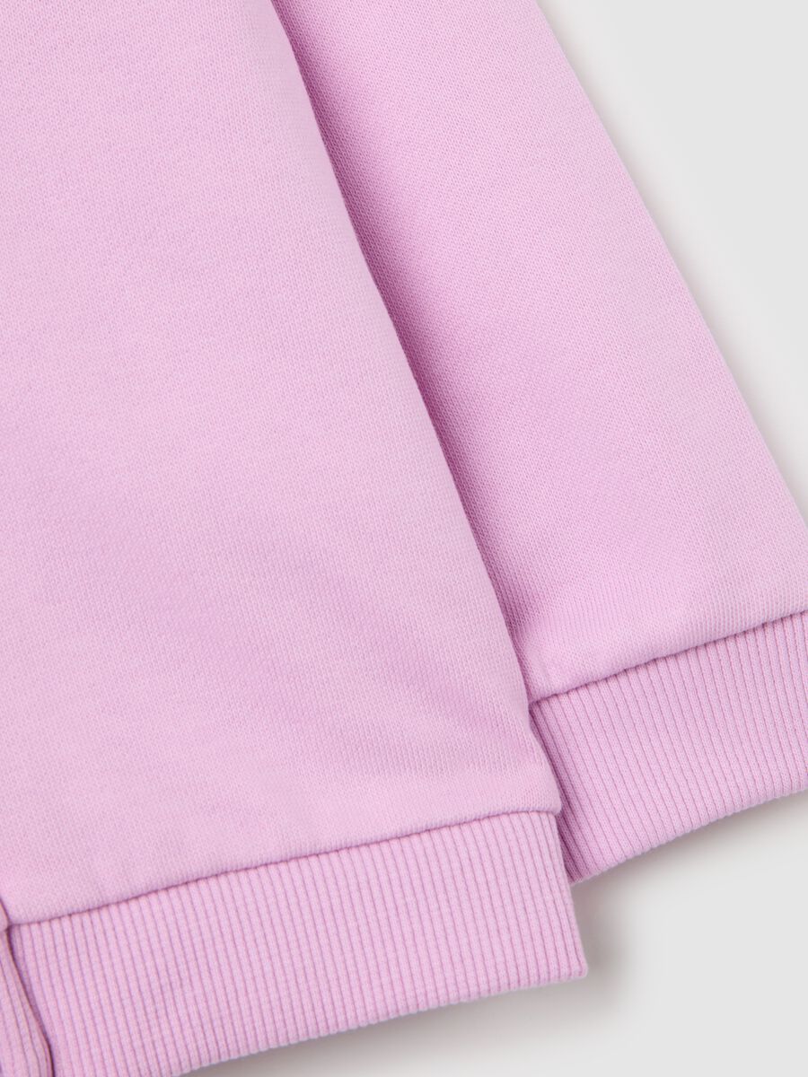 Felpa da neonata in puro cotone rosa regular fit_3