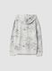 White cotton-blend hoodie sweatshirt with crew neck, oversized fit_2