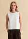 White cotton-blend tank top_2