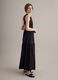 Black pure cotton maxi dress_0