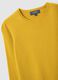 Yellow crew neck fitted jumper_5