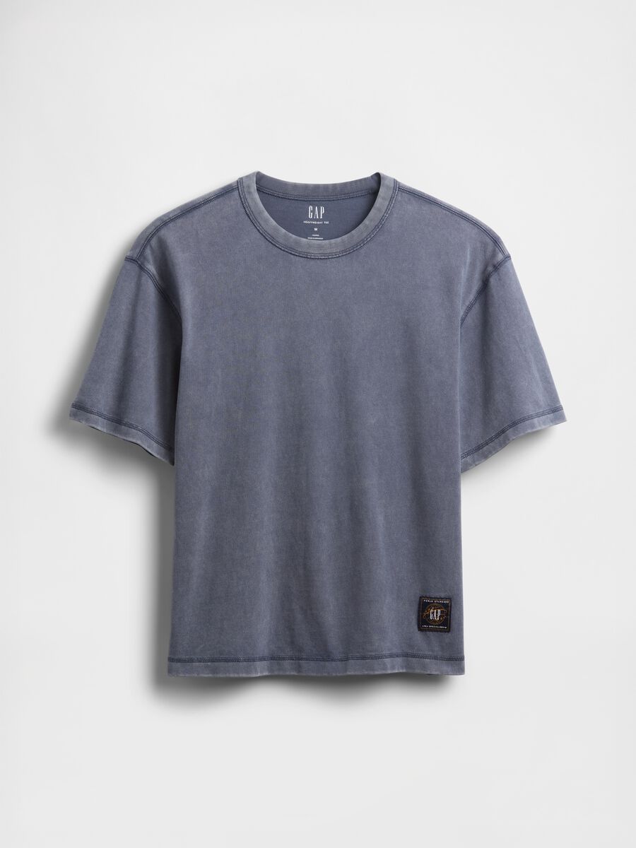 Blue Short-Sleeve Cotton T-Shirt_3