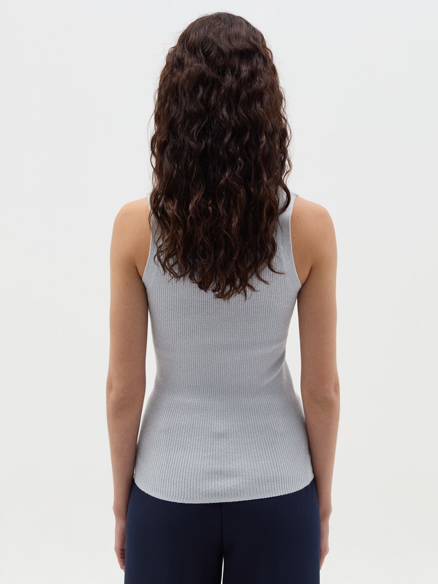 Ribbed lurex tank top_3