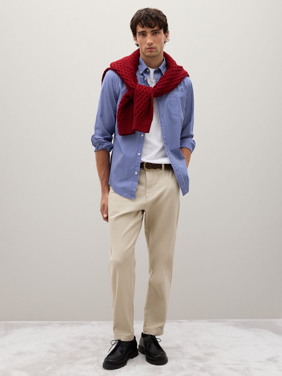 Multicoloured pure cotton regular fit shirt_1