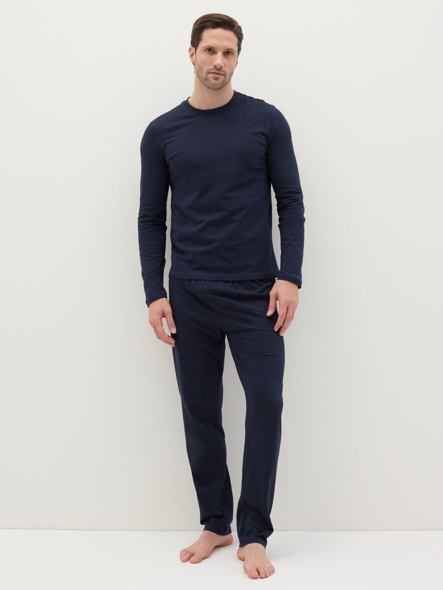 Long pyjamas with top with round neck_0