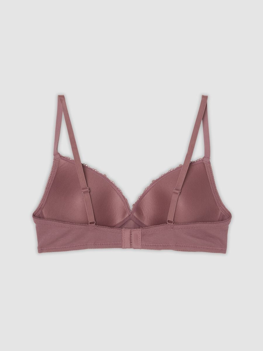 Reggiseno rosa in cotone organico elasticizzato imbottito_2