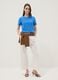 Blue short-sleeve organic cotton T-shirt_1