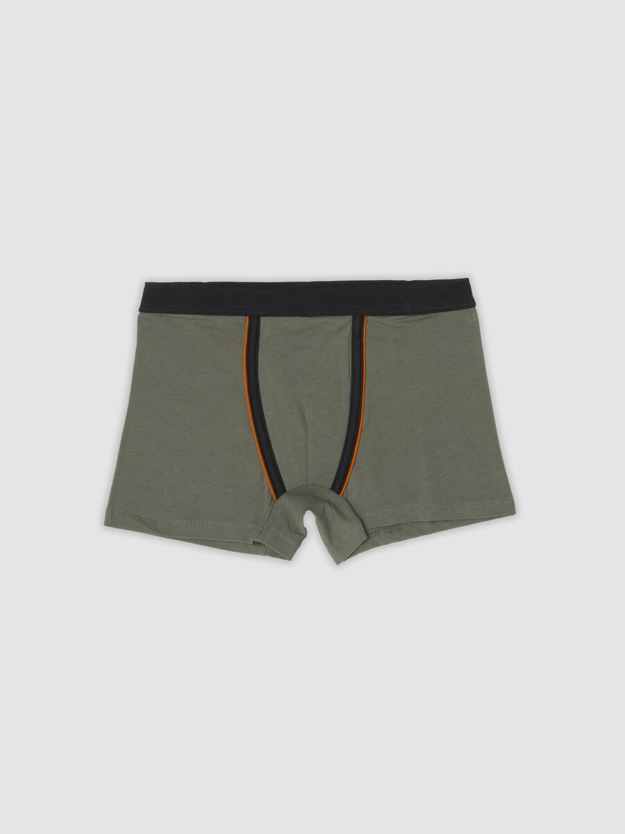 Green organic stretch cotton boxer shorts_0