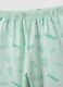 Children's green short pyjamas in pure cotton, regular fit with prints_3