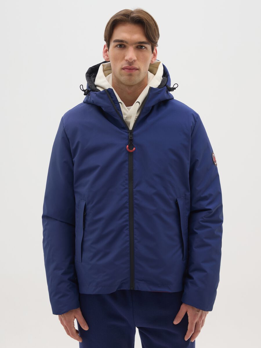 Heavy Blue Hooded Jacket_0