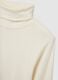 White cotton blend turtleneck regular fit_5