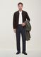 Grey slim-fit stretch viscose twill chino trousers_0