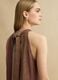 Multicoloured striped viscose and linen blend dress with relaxed fit_4