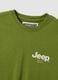 Green pure cotton regular fit T-shirt with print_5