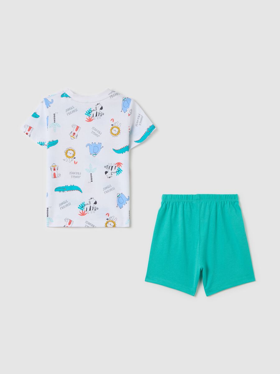 Short pyjamas with jungle print_1