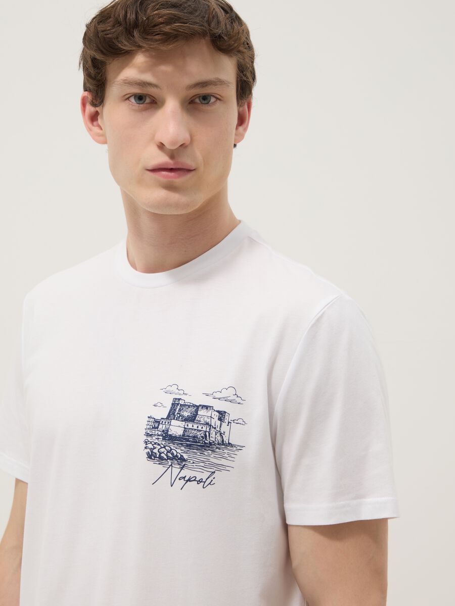 Men&rsquo;s white short-sleeve pure cotton T-shirt, regular fit_2