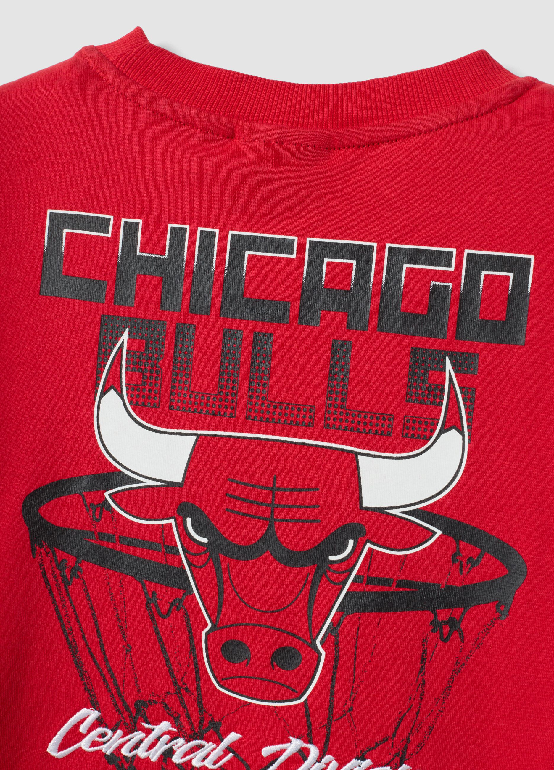 Red short-sleeved pure cotton T-shirt