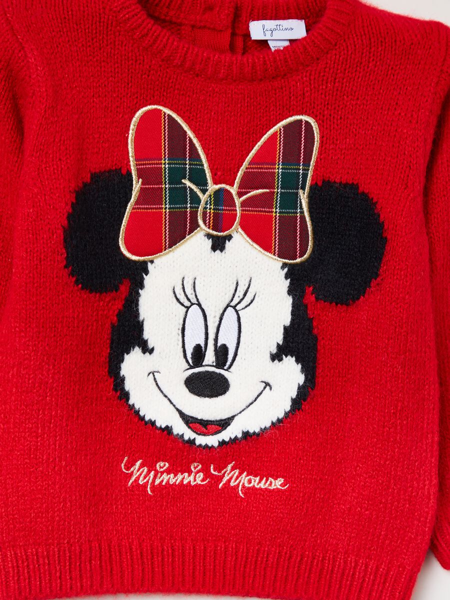 Pullover con disegno Minnie jacquard_2