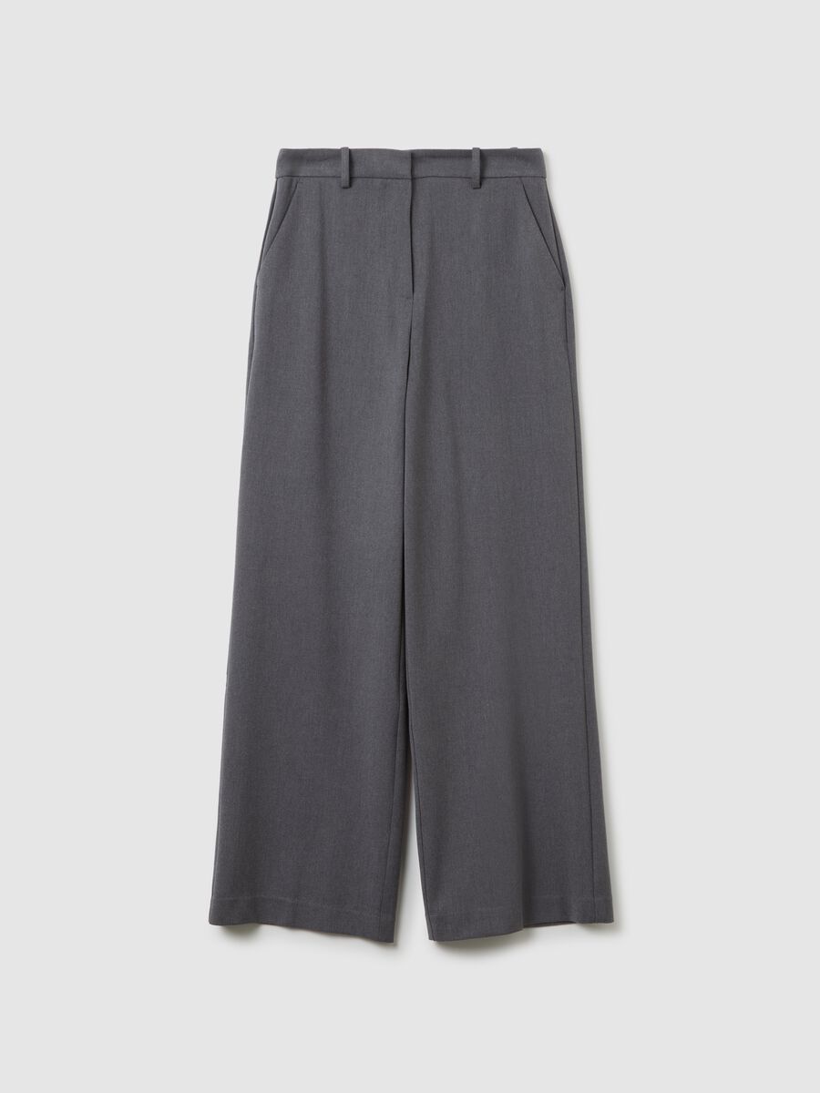 Grey Flare Trousers_4