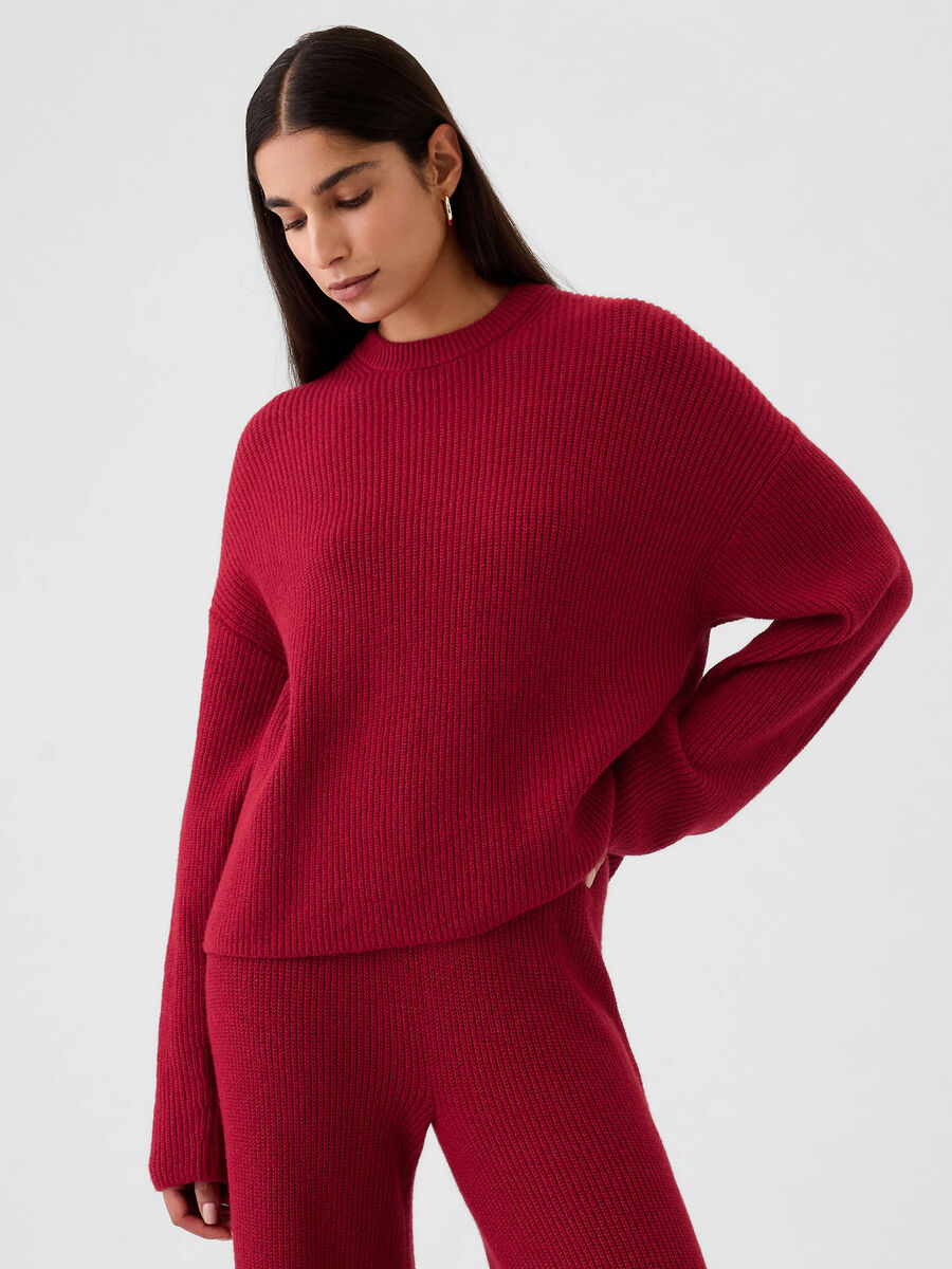 Pullover with ribbed design_0